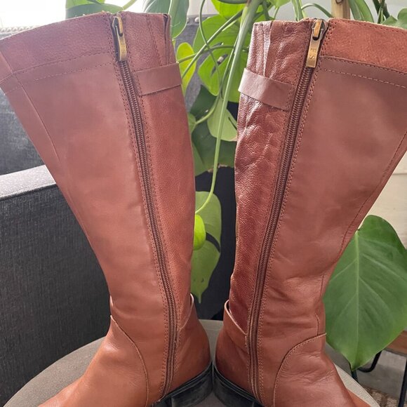 Franco Sarto Women's size 7 Cognac Boots Leather - Picture 8 of 10